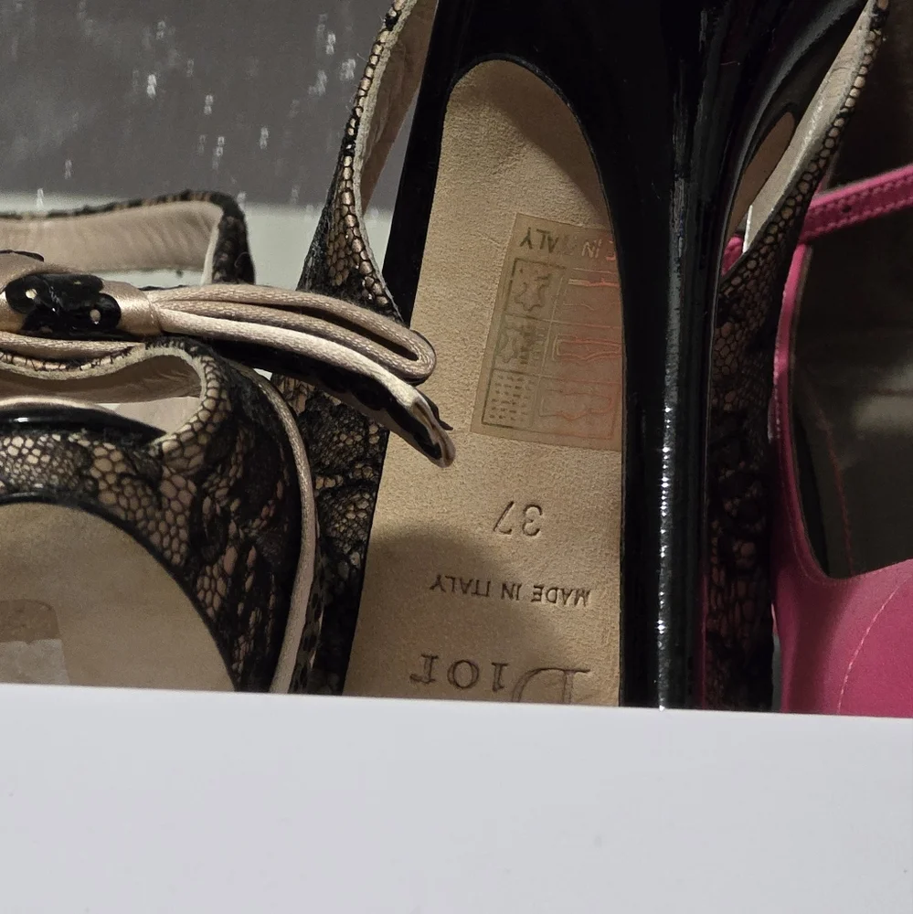 Christian Dior Printed Bow Accents slingback pumps - Picture 6 of 6